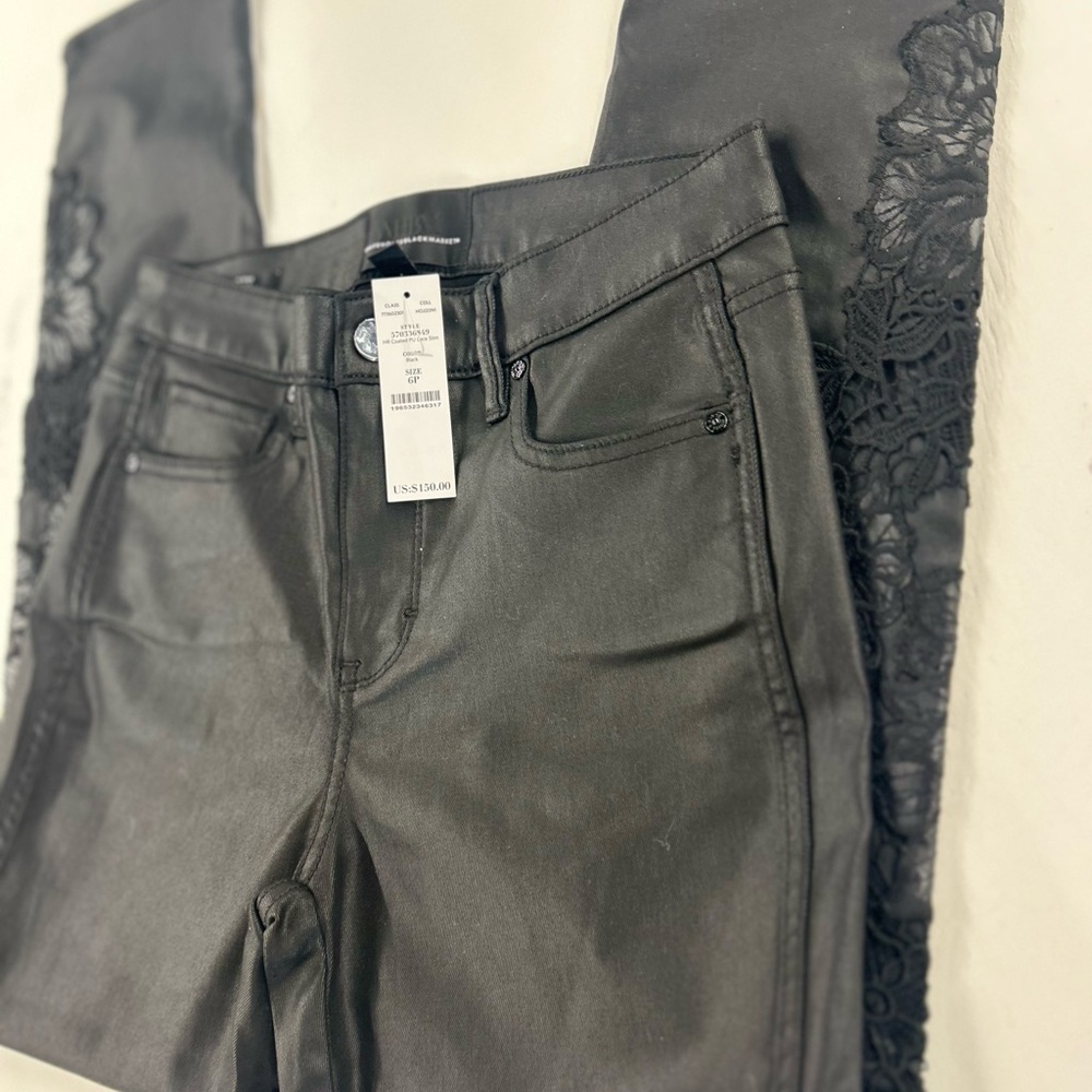 Black Lace Detail Pants White House Black Market